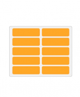Self Adhesive Label 25mm X 85mm [Orange]